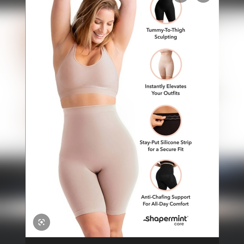 NWT 2 Piece Shapermint High Waist Shaper and Everyday Bra - Picture 3 of 16